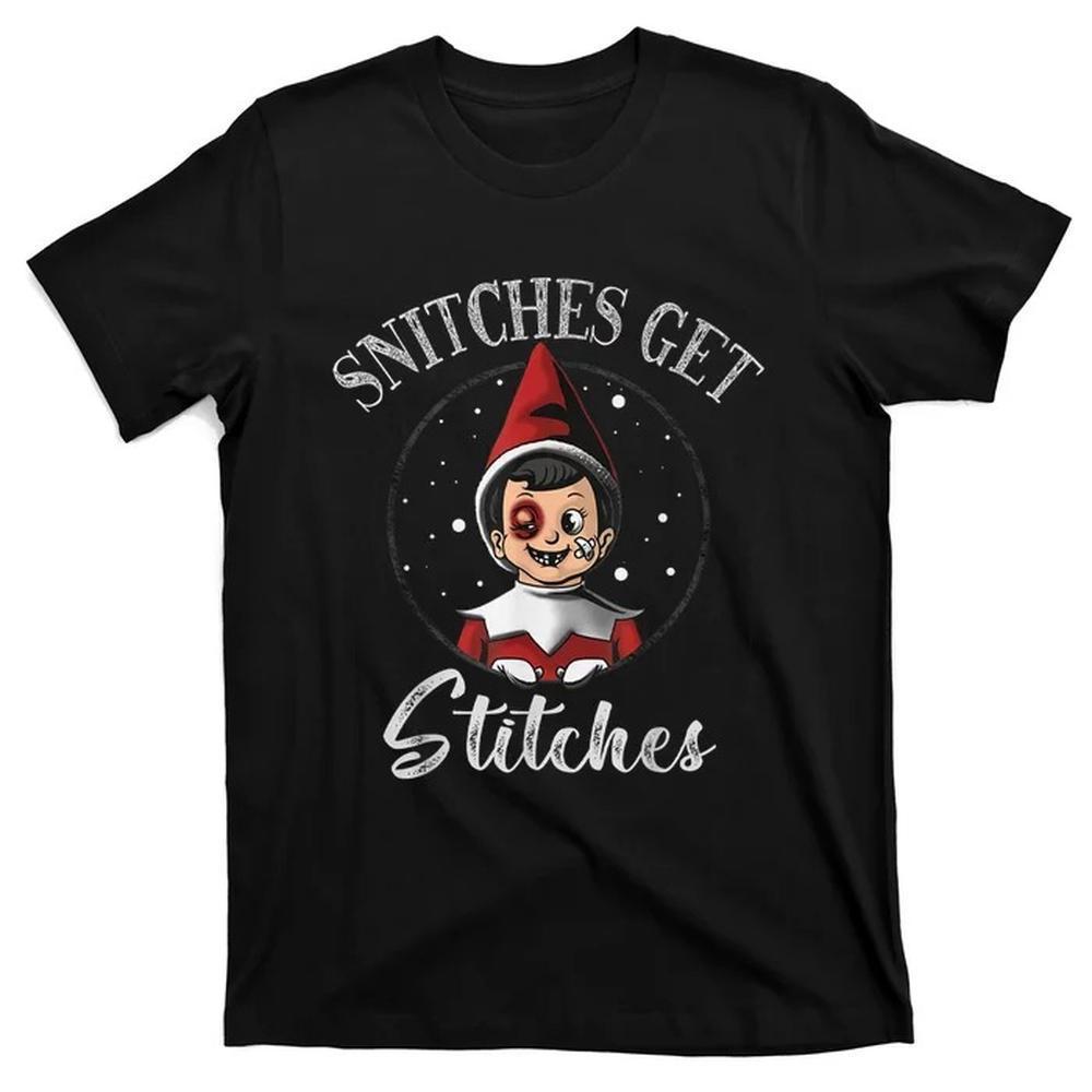 Snitches Get Stitches The Elf Xmas Shirt